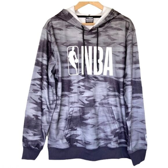 Official NBA Grey Camo Hoodie M - Picture 1 of 8
